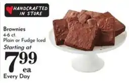 Pavilions Handcrafted in store brownies offer