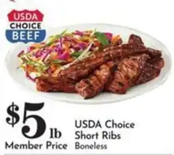 Pavilions Usda Choice Boneless Short Ribs offer