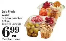 Pavilions Deli Fresh Quad or Duo Snacker offer
