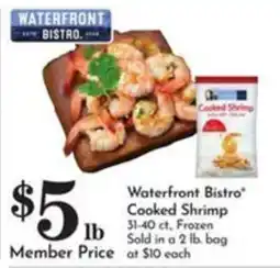 Pavilions Waterfront Bistro Cooked Shrimp offer