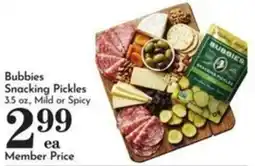 Pavilions Bubbies Snacking Pickles offer