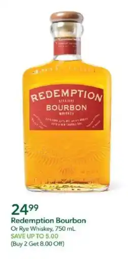 Publix Redemption Bourbon Or Rye Whiskey offer
