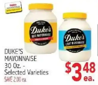 Ingles Markets Duke's mayonnaise offer