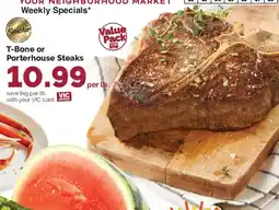 Harris Teeter Rancher T-Bone or Porterhouse Steaks offer