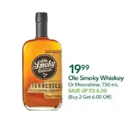 Publix Ole Smoky Whiskey offer