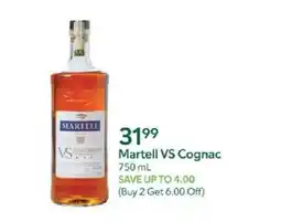 Publix Martell VS Cognac offer