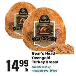 Big Y Boar's Head Ovengold Turkey Breast offer