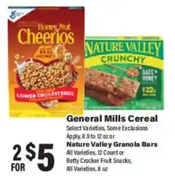 Big Y General Mills Cereal offer