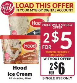 Big Y Hood Ice Cream offer