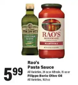 Big Y Rao's Pasta Sauce offer