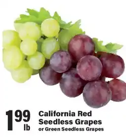 Big Y California Red Seedless Grapes or Green Seedless Grapes offer