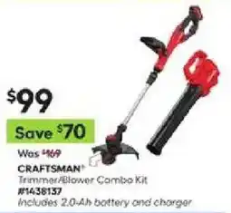 Lowe's Craftsman Trimmer/Blower Combo Kit offer