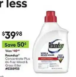 Lowe's Roundup weed & grass killer offer