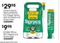 Lowe's Spruce snap and spray manual starter kit trigger spray offer