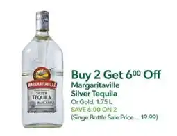 Publix Margaritaville Silver Tequila offer