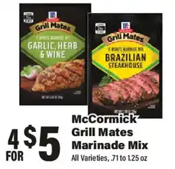 Big Y McCormick Grill Mates Marinade Mix offer