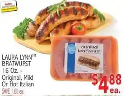 Ingles Markets Laura Lynn bratwurst offer