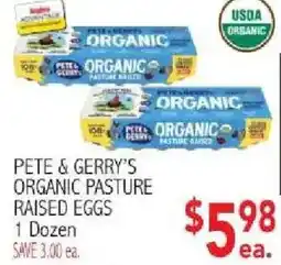 Ingles Markets Pete & Gerry's organic pasture raised eggs offer