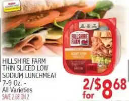 Ingles Markets Hillshire Farm thin sliced low sodium lunchmeat offer
