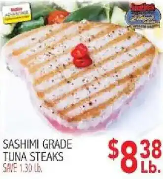 Ingles Markets Sashimi Grade Tuna Steaks offer