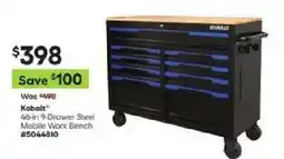 Lowe's Kobalt 46-in 9-Drawer Steel Mobile Work Bench offer