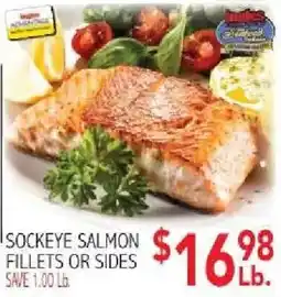 Ingles Markets Sockeye salmon fillets or sides offer