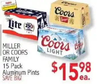 Ingles Markets Miller or Coors Family offer