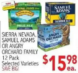 Ingles Markets Sierra Nevada, Samuel Adams or Angry Orchard Family offer