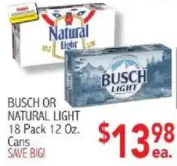 Ingles Markets Busch or Natural Light offer