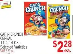 Ingles Markets Cap'n Crunch cereal offer