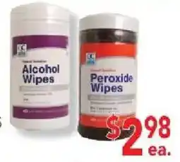 Ingles Markets General Solutions Alcohol Wipes, Peroxide Wipes offer