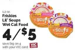 Harris Teeter Friskies Lil' Soups Wet Cat Food offer