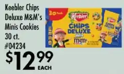 Smart & Final Keebler chips deluxe m&m's minis cookies offer