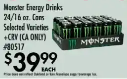 Smart & Final Monster Energy Drinks offer