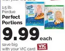 Harris Teeter Perdue perfect portions offer