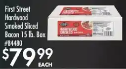 Smart & Final First Street hardwood smoked sliced bacon offer