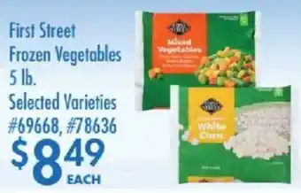 Smart & Final First Street Frozen Vegetables offer