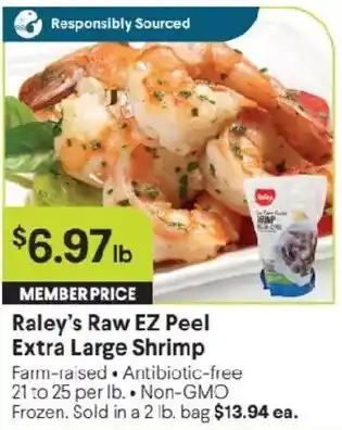 Raley's Raley's Raw EZ Peel Extra Large Shrimp offer
