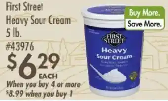Smart & Final First Street Heavy Sour Cream offer