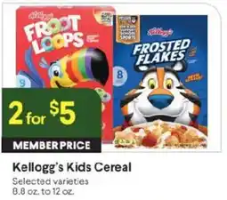Raley's Kellogg's Kids Cereal offer