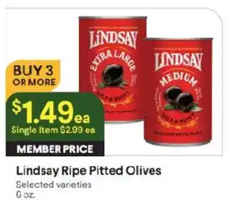 Raley's Lindsay Ripe Pitted Olives offer