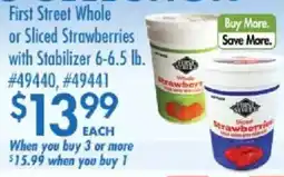 Smart & Final First Street Whole or Sliced Strawberries offer