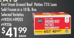 Smart & Final First Street ground beef patties offer