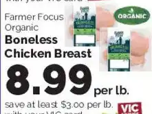 Harris Teeter Farmer Focus Organic Boneless Chicken Breast offer