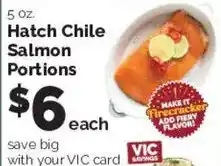 Harris Teeter Hatch Chile Salmon Portions offer
