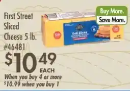 Smart & Final First Street Sliced Cheese offer