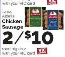Harris Teeter Aidells Chicken Sausage offer