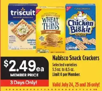 Raley's Nabisco Snack Crackers offer