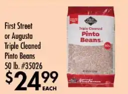 Smart & Final First Street or Augusta Triple Cleaned Pinto Beans offer