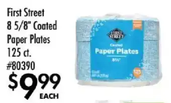 Smart & Final First Street coated paper plates offer